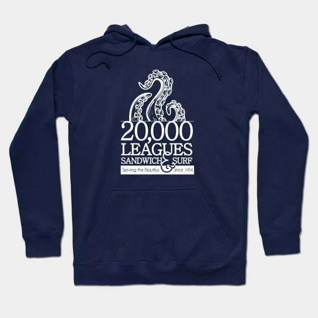 20,000 Leagues Sandwich and Surf Hoodie by AZTEdesigns